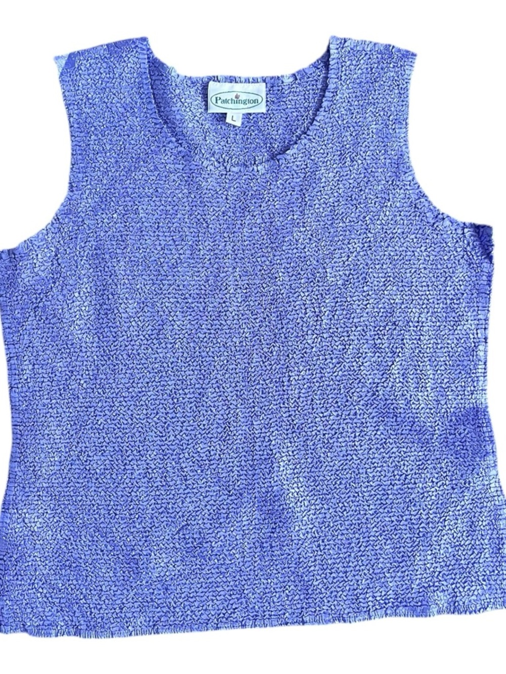 Patchington Lavender Sleeveless Scrunch Tank